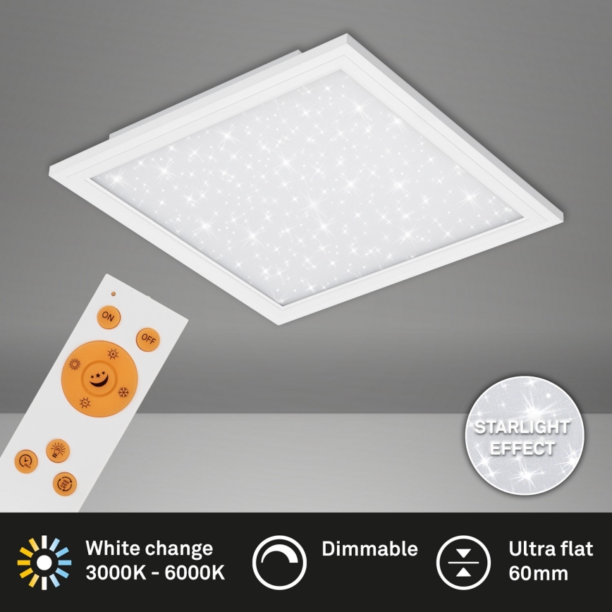 Briloner 7302-016 - LED prigušiva plafonska lampa STARRY SKY LED/23W/230V 3000-6000K + daljinski upravljač