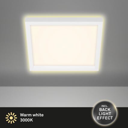 Briloner 7362-016 - LED plafonska svetiljka CADRE LED/18W/230V 29,6x29,6 cm bela