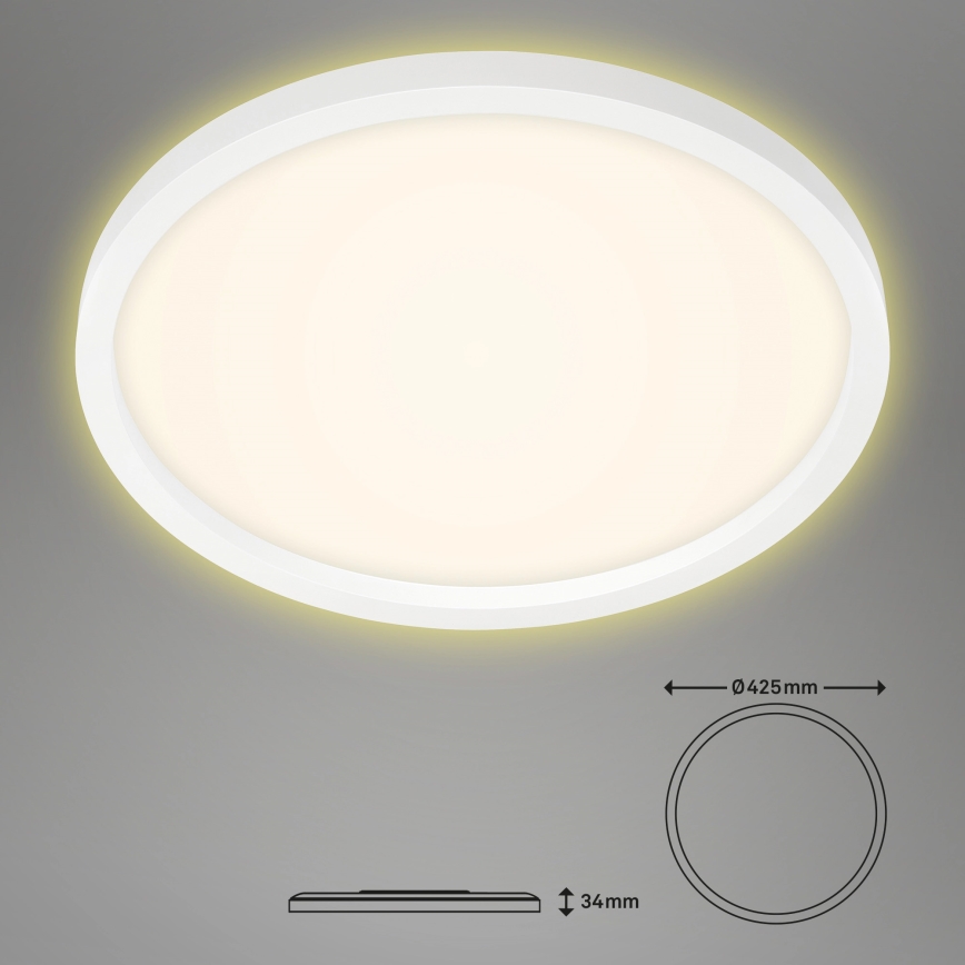Briloner 7363-016 - LED plafonsko svetlo CADRE LED/22W/230V prečnik 42,5 cm bela