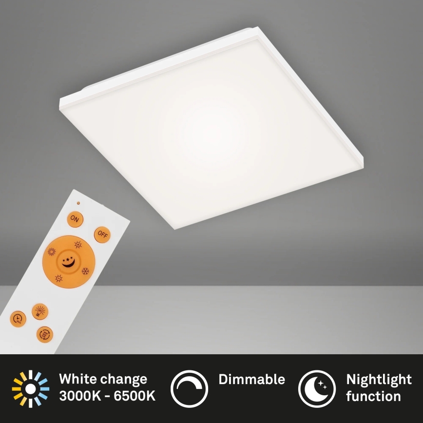 Briloner 7378-016 - LED prigušiva panel LED/12W/230V 3000/4000/6500K + daljinski upravljač