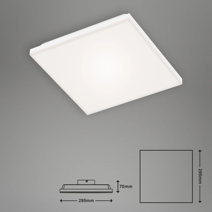 Briloner 7378-016 - LED prigušiva panel LED/12W/230V 3000/4000/6500K + daljinski upravljač