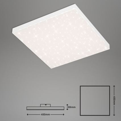 Briloner 7381-116 - LED prigušiva stropno svetlo STARRY SKY LED/24W/230V 3000-6500K + daljinski upravljač