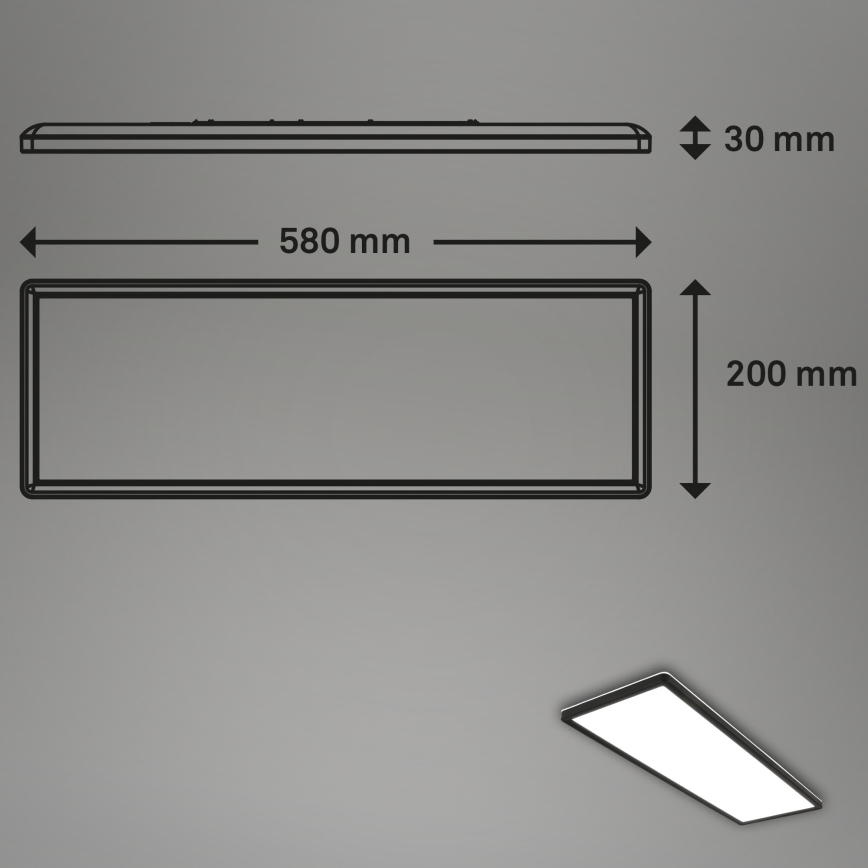 Briloner 7402-415 - LED plafonsko svetlo SLIM LED/22W/230V