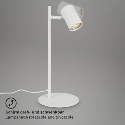 Briloner 7408-016 - Stona lampa RETRO 1xGU10/9W/230V bela