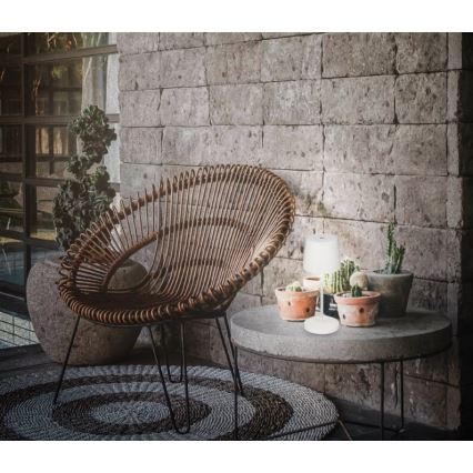 Briloner 7423016 - LED prigušiva punjiva spoljašnja stona lampa LED/2,6W/5V 2000mAh IP44 bela