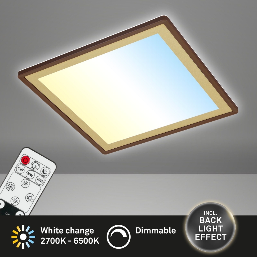 Briloner 7459-417 - LED prigušiva plafonska svetiljka DECO LED/24W/230V 2700-6500K + daljinski upravljač