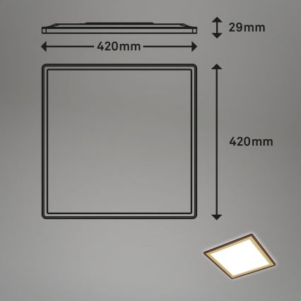 Briloner 7459-417 - LED prigušiva plafonska svetiljka DECO LED/24W/230V 2700-6500K + daljinski upravljač