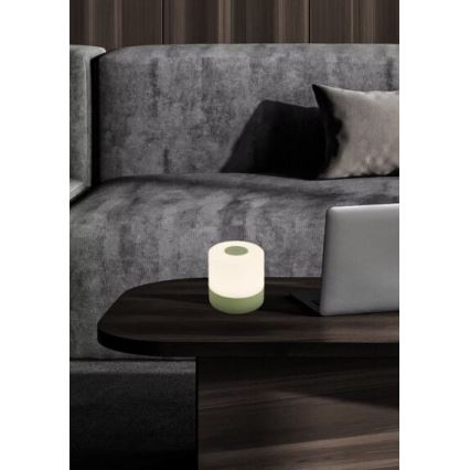 Briloner 7461019 - LED prigušiva punjiva spoljašnja stona lampa LED/2W/5V IP44 1200 mAh zelena