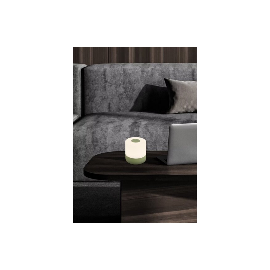 Briloner 7461019 - LED prigušiva punjiva spoljašnja stona lampa LED/2W/5V IP44 1200 mAh zelena