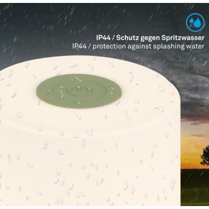 Briloner 7461019 - LED prigušiva punjiva spoljašnja stona lampa LED/2W/5V IP44 1200 mAh zelena