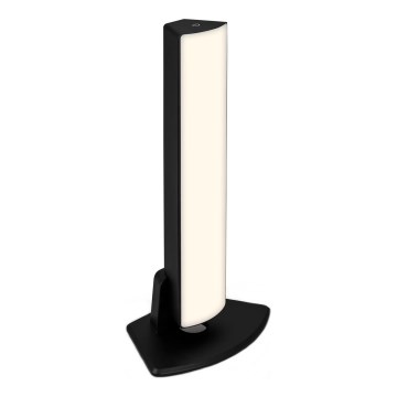 Briloner 7474-015 - LED prigušiva dodirna punjiva stona lampa za spoljašnju upotrebu 2 u 1 LED/7W/5V 2x2200 mAh USB 3000K IP44 crna
