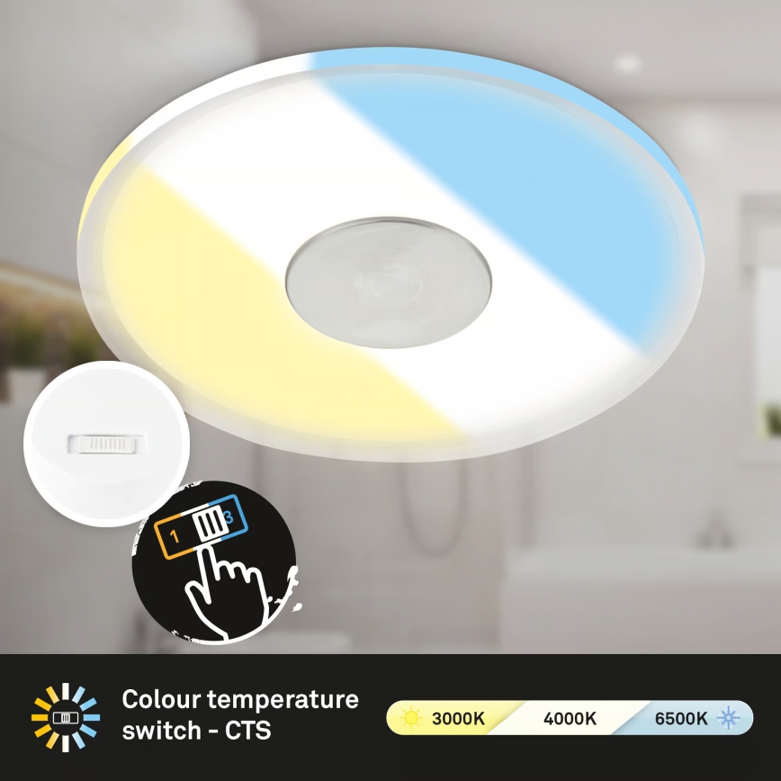 Briloner 7480019 - Kupatilsko ugradno LED svetlo LED/6W/230V 3000/4000/6500K IP44 belo