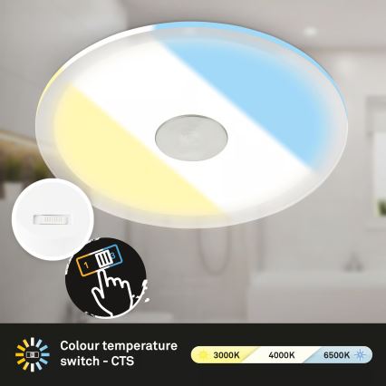 Briloner 7481019 - LED ugradno plafonsko svetlo za kupatilo LED/12W/230V 3000/4000/6500K IP44 bela