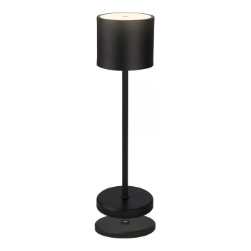 Briloner 7521015 - LED prigušiva spoljašnja punjiva stona lampa SIGO LED/2,5W/5V IP44 2600 mAh crna