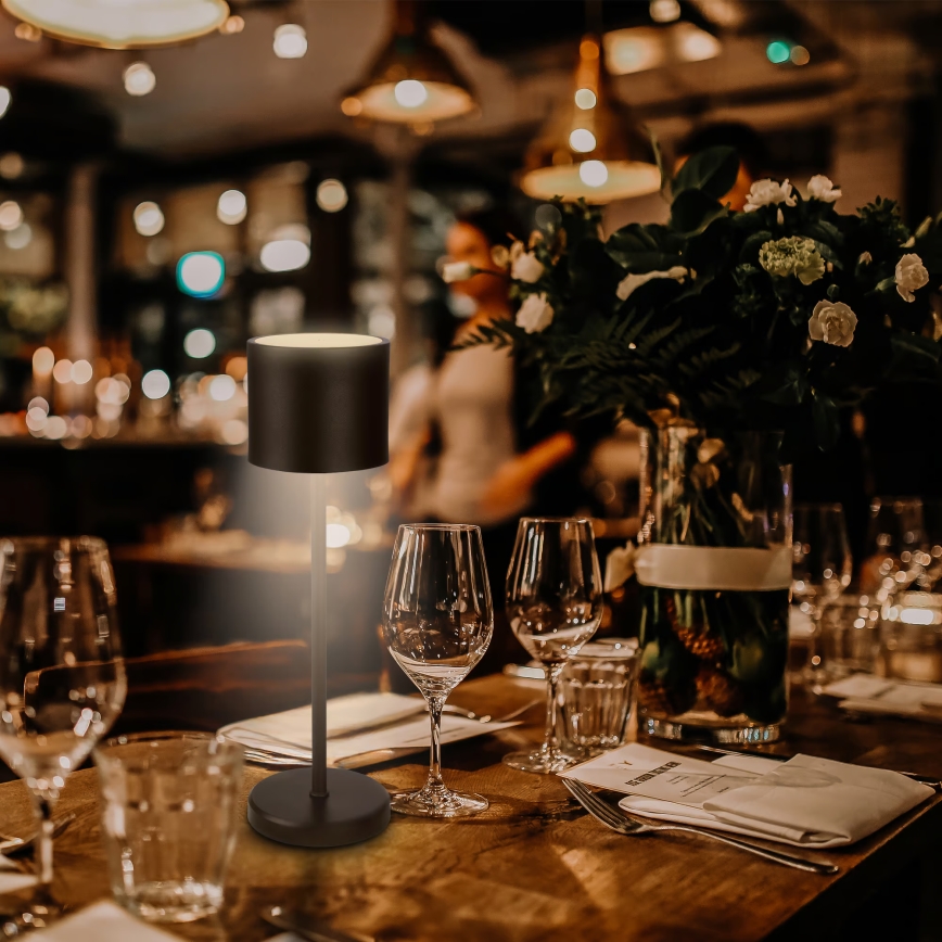 Briloner 7521015 - LED prigušiva spoljašnja punjiva stona lampa SIGO LED/2,5W/5V IP44 2600 mAh crna