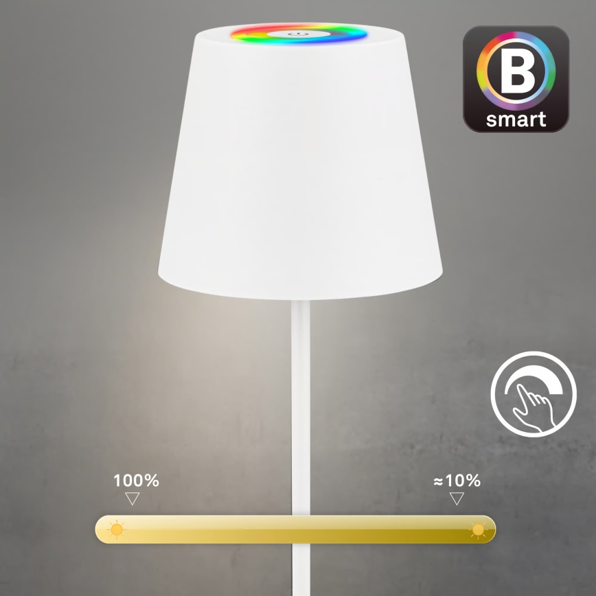 Briloner 7559016 - LED RGB prigušiva punjiva spoljašnja stona lampa COLORIS LED/3,5W/5V IP44 2000 mAh Wi-Fi Tuya
