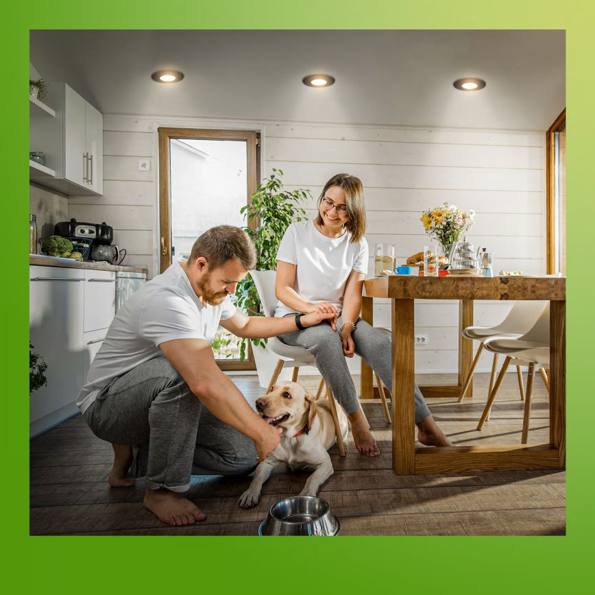 Briloner 7588035 - SET 3x LED kupatilska ugradna svetla KLIRA LED/4,9W/230V 2500/3000/4000K IP44 crna