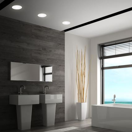 Briloner 7605036 - KOMPLET 3xLED kupatilsko ugradno svetlo LED/4,9W/230V 2700/4000/6500K IP44 belo