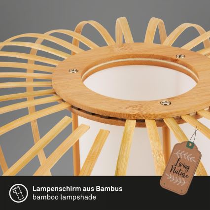 Briloner 7759011 - Stona lampa 1xE27/10W/230V bambus