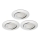 Briloner 8309-039 - Komplet od 3 prigušiva LED ugradne kupatilske svetiljke LED/5W/230V IP23