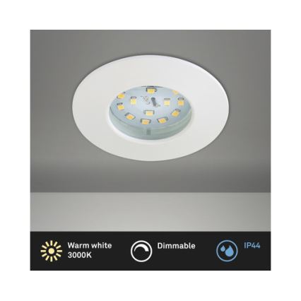 Briloner 8316-016 - LED prigušiva kupatilsko ugradno plafonsko svetlo LED/5,5W/230V IP44 belo