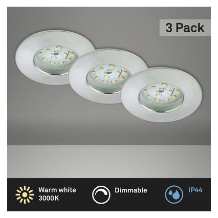 Briloner 8316-039-SADA 3x LED prigušiva kupatilska ugradna svetiljka LED/5,5W/230V IP44