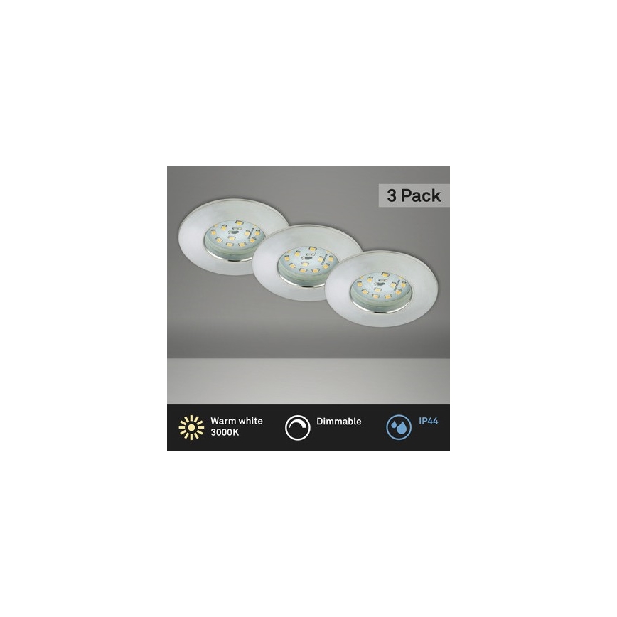 Briloner 8316-039-SADA 3x LED prigušiva kupatilska ugradna svetiljka LED/5,5W/230V IP44