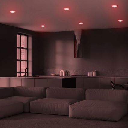 Briloner - KOMPLET 3x LED RGBW prigušiva ugradna svetla za kupatilo LED/5W/230V 3000-6500K IP44 + daljinski upravljač