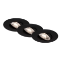 Briloner - Komplet 3x LED ugradnih kupatilskih svetala LED/4,9W/230V IP23