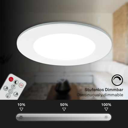 Briloner - Set od 3 prigušiva ugradna LED svetla za kupatilo LED/4,8W/230V 3000-6500K IP44 + daljinski upravljač