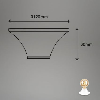 Briloner - Kupatilsko plafonsko svetlo 1xE27/10W/230V IP44 belo