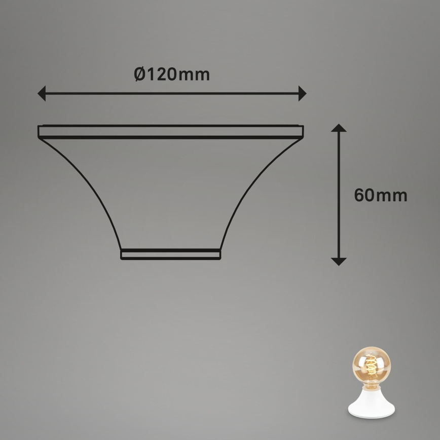 Briloner - Kupatilsko plafonsko svetlo 1xE27/10W/230V IP44 belo