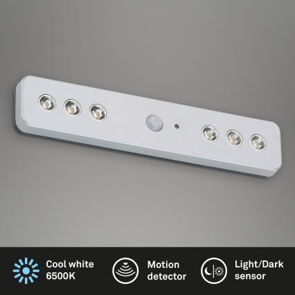 Briloner - LED orijentaciono svetlo sa senzorom LERO LED/0,48W/6xAAA