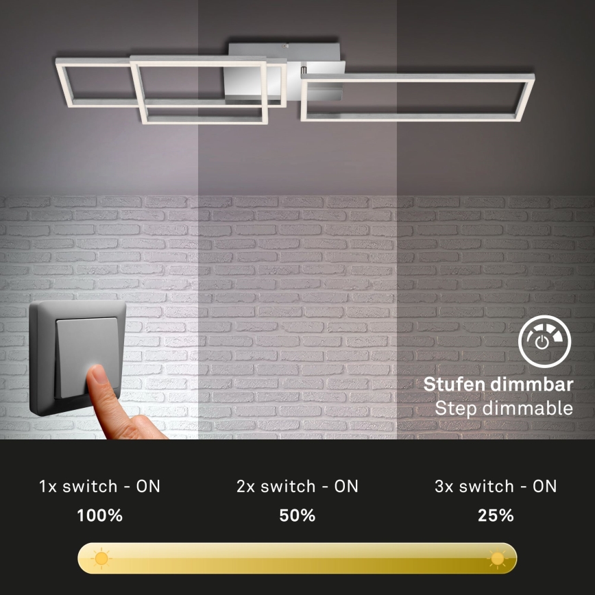 Briloner - LED plafonski luster FRAME sa prigušiva LED/44W/230V