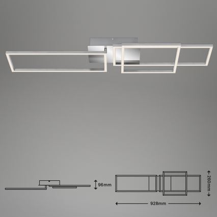 Briloner - LED plafonski luster FRAME sa prigušiva LED/44W/230V