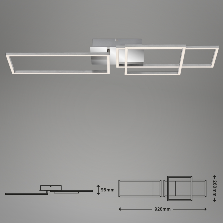 Briloner - LED plafonski luster FRAME sa prigušiva LED/44W/230V