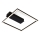 Briloner - LED plafonsko svetlo FRAME LED/14W/230V 3000K 30x32 cm crna