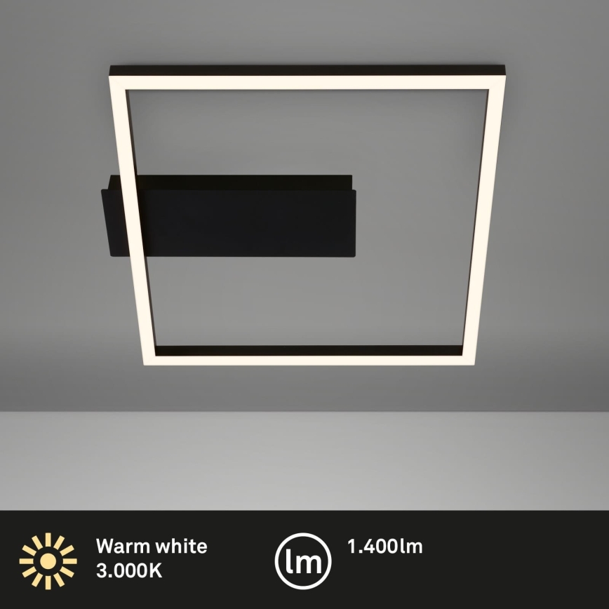 Briloner - LED plafonsko svetlo FRAME LED/14W/230V 3000K 30x32 cm crna