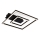 Briloner - LED plafonsko svetlo FRAME LED/22W/230V 3000K 30x32 cm crna
