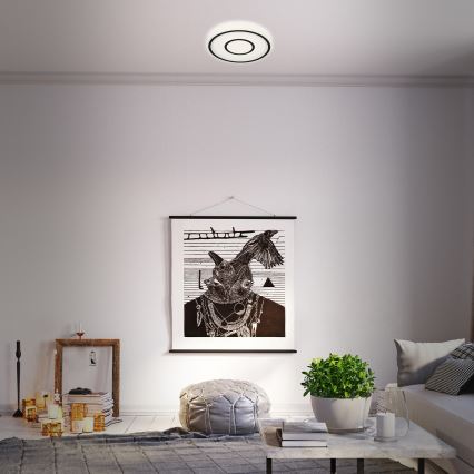 Briloner - LED plafonsko svetlo SIRKEL LED/12W/230V crna