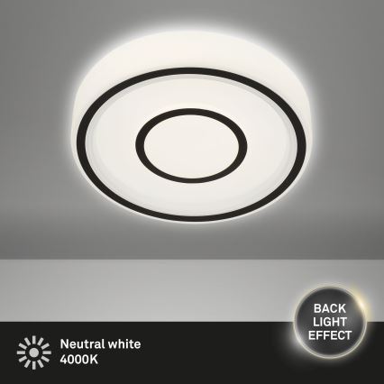 Briloner - LED plafonsko svetlo SIRKEL LED/12W/230V crna