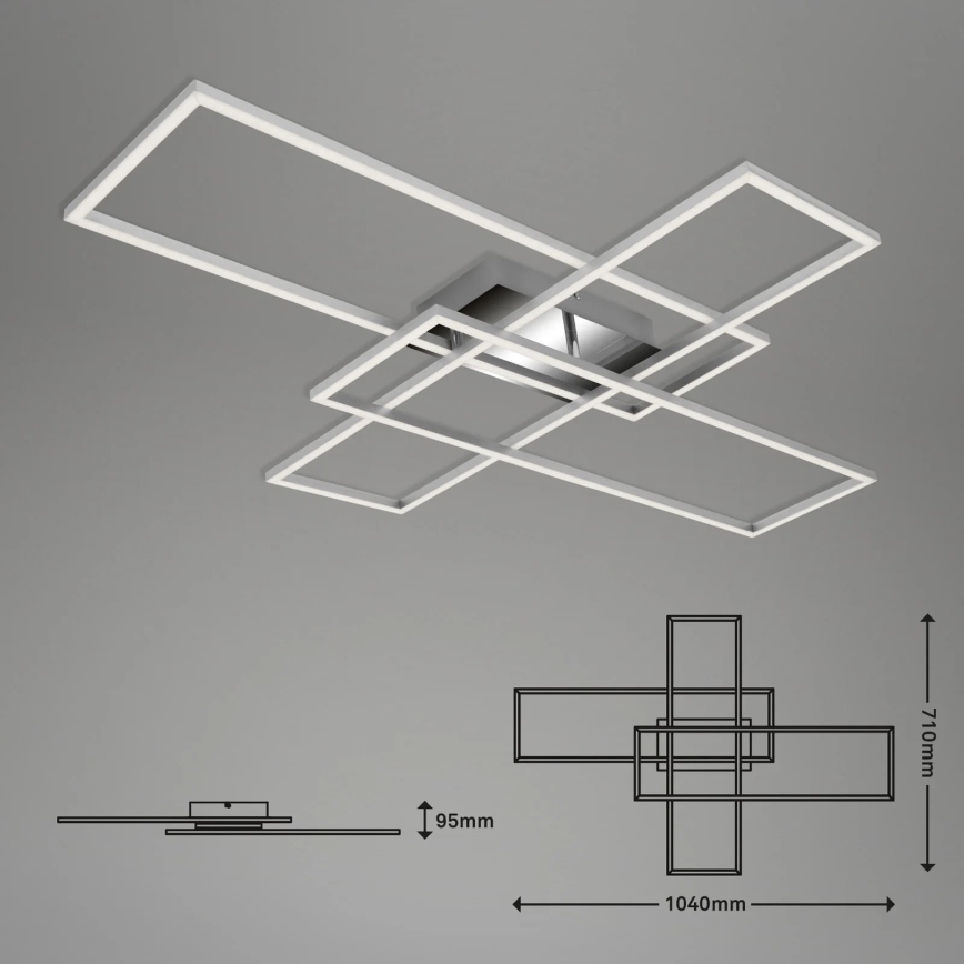 Briloner - LED prigušiva nadgradni luster FRAME LED/50W/230V