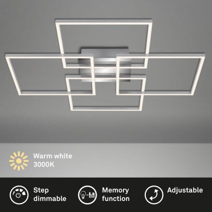 Briloner - LED prigušiva plafonska svetiljka FRAME 4xLED/12W/230V