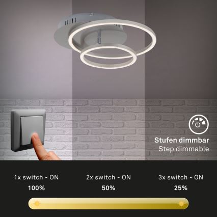 Briloner - LED prigušiva plafonska svetiljka FRAMES LED/24,5W/230V