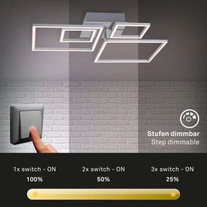 Briloner - LED prigušiva plafonska svetiljka FRAMES LED/40W/230V