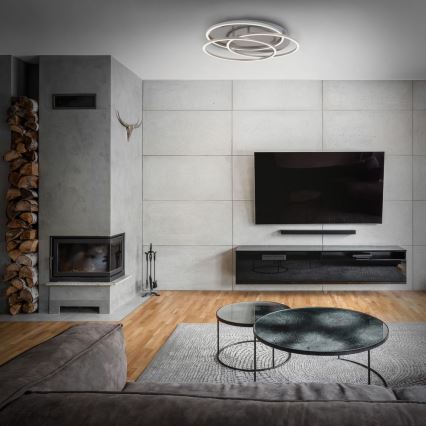 Briloner - LED prigušiva plafonska svetiljka FRAMES LED/60W/230V, mat hrom