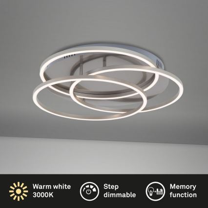 Briloner - LED prigušiva plafonska svetiljka FRAMES LED/60W/230V, mat hrom