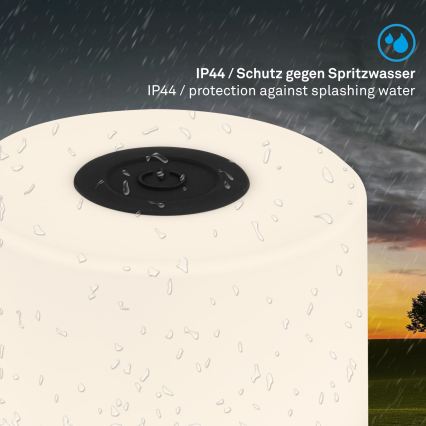 Briloner - LED prigušiva punjiva dodirna stona lampa za spoljašnju upotrebu LED/2W/5V 2700K IP44 1200 mAh crna