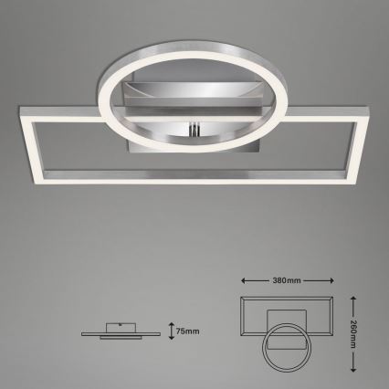 Briloner - LED prigušiva stropna svetiljka FRAMES LED/19W/230V