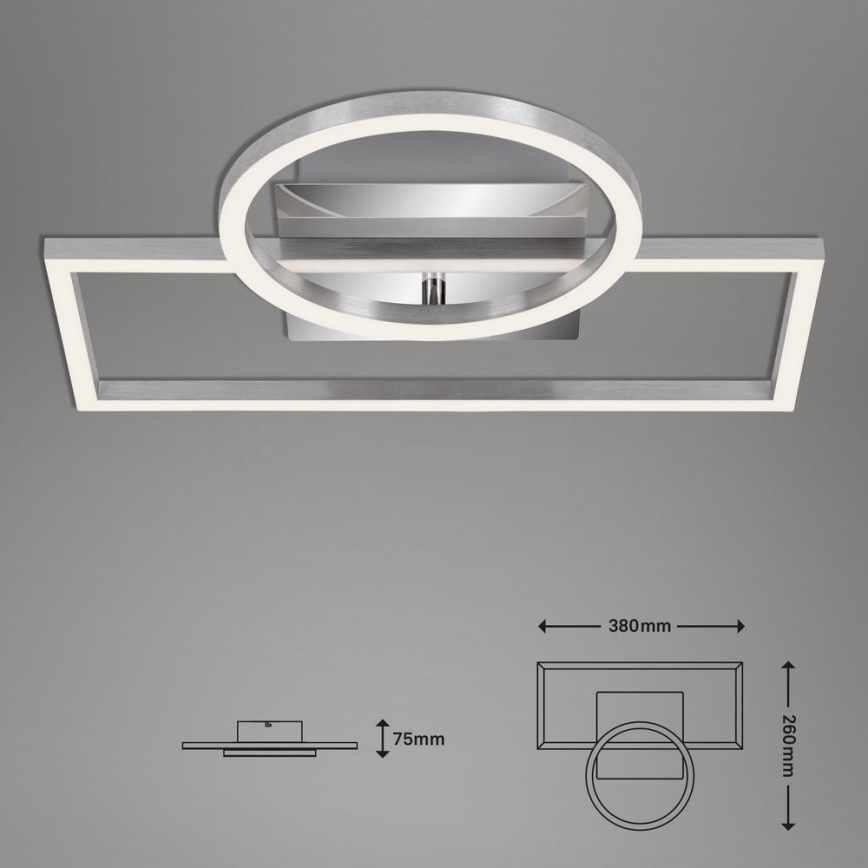 Briloner - LED prigušiva stropna svetiljka FRAMES LED/19W/230V